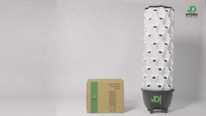 Hydroponická věž včetně osvětlení až 120 rostlin + Dárek zdarma Kniha " Hydroponie pro každého"